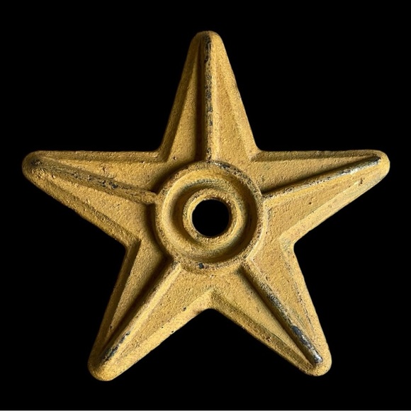 Vintage Cast Iron Star 7” Cast Iron Star for Indoor or Outdoor Use. - Picture 1 of 2